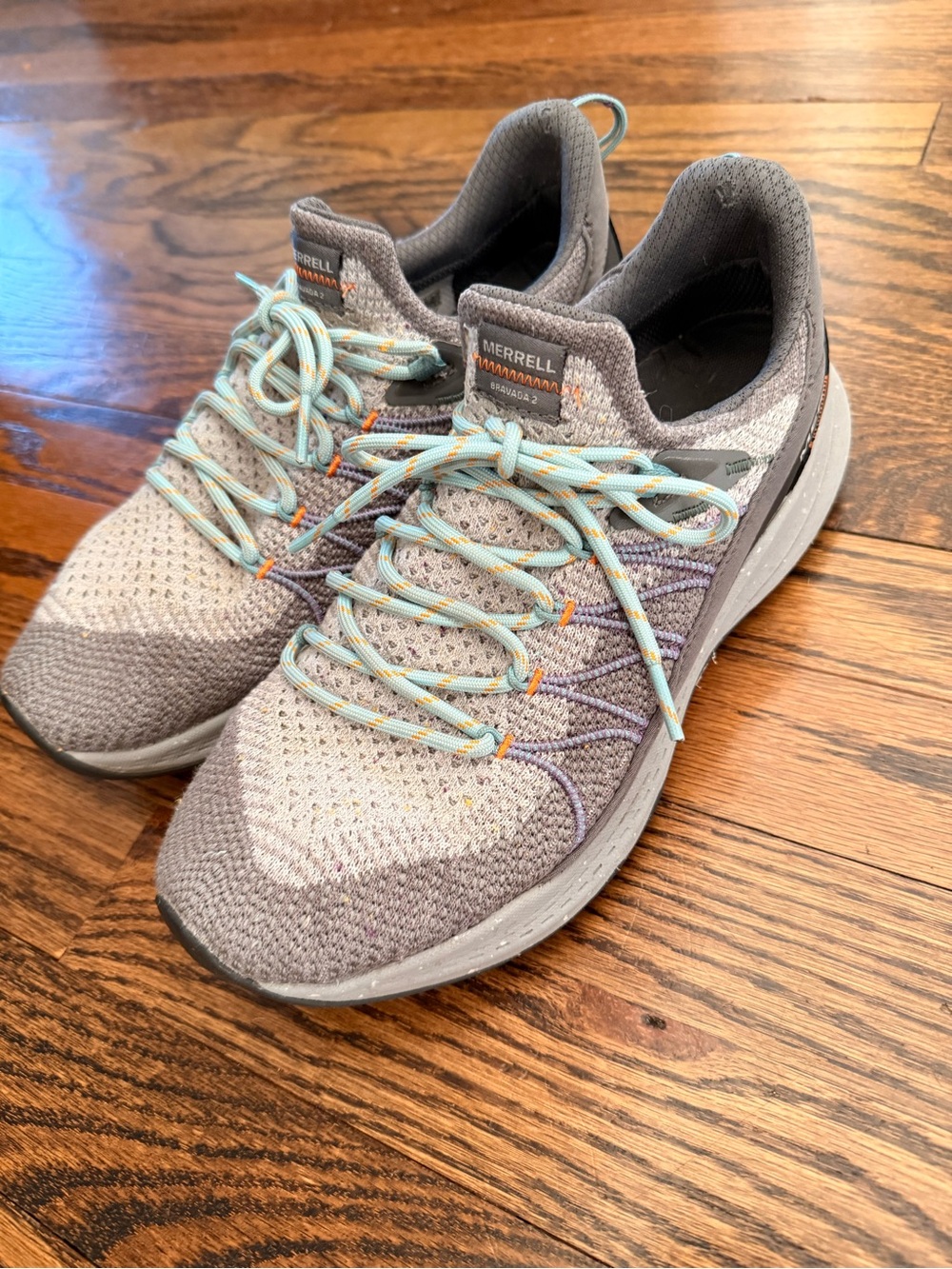 Gray Merrell Bravada 2 women's trail running sneakers size 9